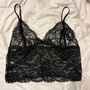 Elegant Black Lace Bralette